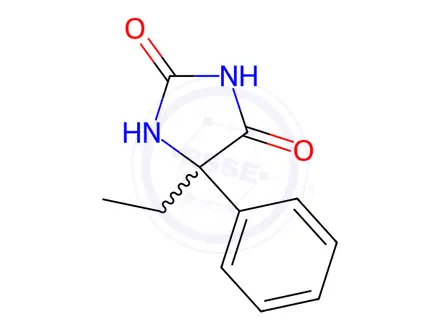 Chemical structure of rac N-Desmethyl Mephenytoin