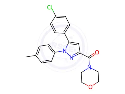 Chemical structure of [5-(4-chlorophenyl)-1-(4-methylphenyl)-1H-pyrazol-3-yl](morpholino)methanone