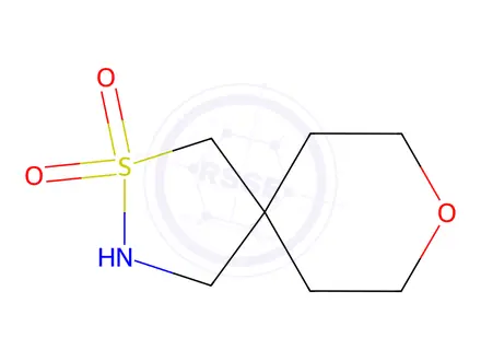 Chemical structure of 8-oxa-2-thia-3-azaspiro[4.5]decane 2,2-dioxide