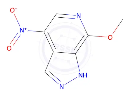 Chemical structure of 7-Methoxy-4-nitro-1H-pyrazolo[3,4-c]pyridine