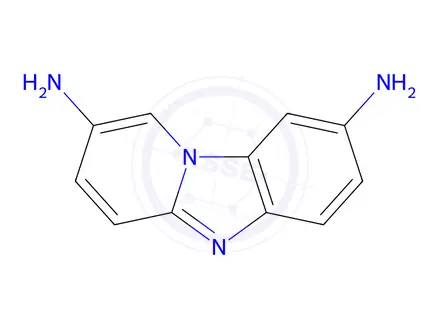Chemical structure of Pyrido[1,2-a]benzimidazole-2,8-diamine (9CI)