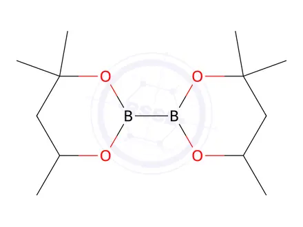 Chemical structure of 4,4,6-Trimethyl-2-(4,4,6-trimethyl-1,3,2-dioxaborinan-2-yl)-1,3,2-dioxaborinane