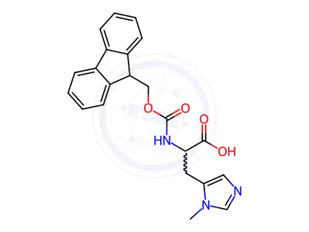 Chemical structure of Na-(((9H-Fluoren-9-yl)methoxy)carbonyl)-Np-methylhistidine