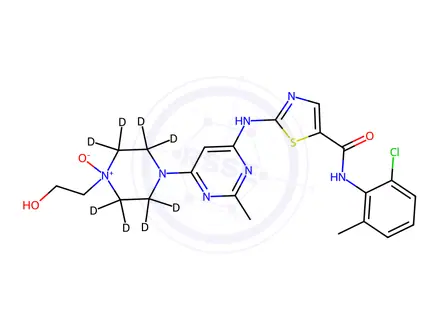 Chemical structure of Dasatinib-d8 N-Oxide