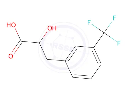 Chemical structure of 2-Hydroxy-3-[3-(trifluoromethyl)phenyl]propanoic Acid