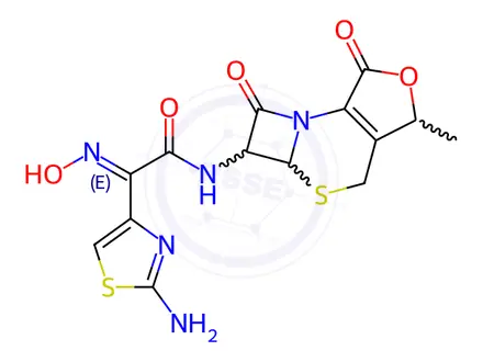 Chemical structure of Cefdinir CP Impurity M;Cefdinir lactone(USP)