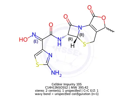 Chemical structure of Cefdinir Impurity 105