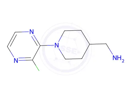 Chemical structure of [1-(3-Chloropyrazin-2-yl)piperidin-4-yl]methanamine