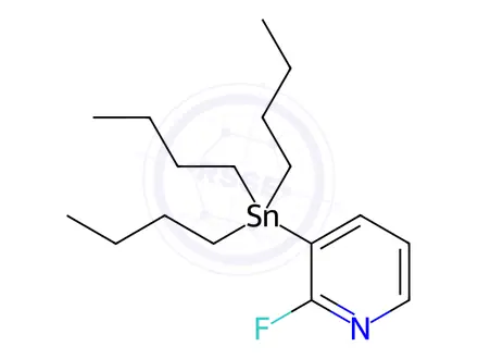 Chemical structure of 2-Fluoro-3-(tributylstannyl)pyridine