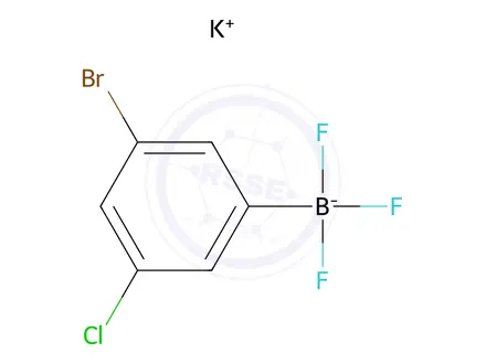 Chemical structure of Potassium 3-bromo-5-chlorophenyltrifluoroborate