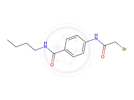 Chemical structure of 4-[(2-Bromoacetyl)amino]-N-butylbenzamide