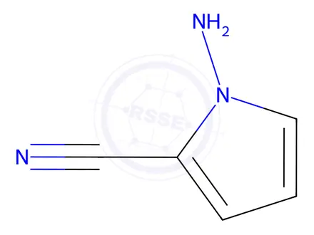 Chemical structure of 1-amino-1H-pyrrole-2-carbonitrile