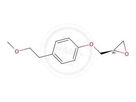 Chemical structure of (R)-3-[4-(2-Methoxyethyl)phenoxy]-1,2-epoxypropane