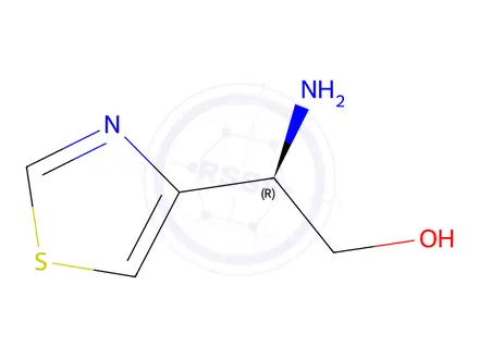 Chemical structure of (R)-2-amino-2-(thiazol-4-yl)ethanol