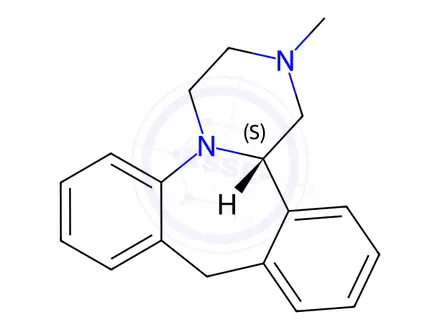 Chemical structure of (S)-Mianserin