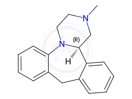 Chemical structure of (R)-Mianserin