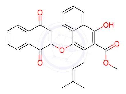 Chemical structure of Rubioncolin C
