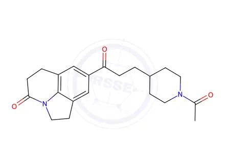 Chemical structure of 8-[3-(1-ACETYL-PIPERIDIN-4-YL)-PROPIONYL]-1,2,5,6-TETRAHYDRO-PYRROLO[3,2,1-IJ]QUINOLIN-4-ONE