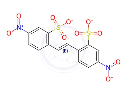 Chemical structure of 4,4'-DINITROSTILBENE-2,2'-DISULFONIC ACID DISODIUM SALT