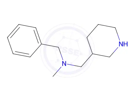 Chemical structure of N-Benzyl-N-methyl-1-(piperidin-3-yl)methanamine