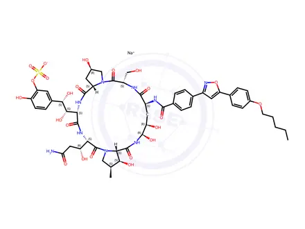 Chemical structure of Micafungin Sodium Impurity 23