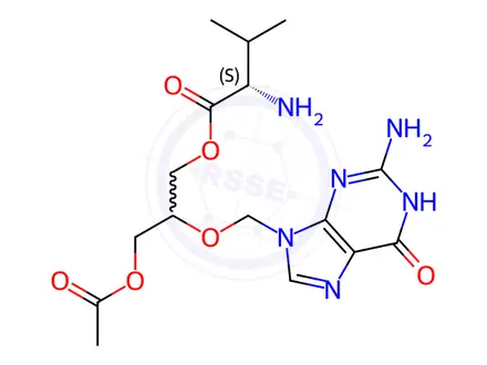 Chemical structure of Acetyl Valganciclovir