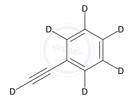 Chemical structure of Phenylacetylene D6