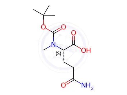 Chemical structure of Nalpha-Boc-Nalpha-methyl-L-glutamine