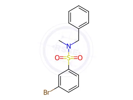 Chemical structure of n-Benzyl-3-bromo-N-methylbenzenesulfonamide