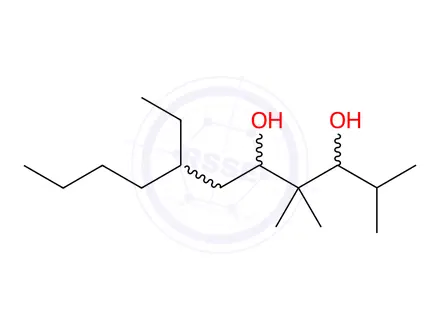 Chemical structure of 1,3-Isobenzofurandione, polymer with 2,2'-oxybis[ethanol] and 2,2,4-trimethyl-1,3-pentanediol, 2-ethylhexyl ester