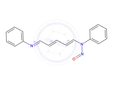 Chemical structure of N-phenyl-N-((1E,3E,5E)-5-(phenylimino)penta-1,3-dien-1-yl)nitrous amide