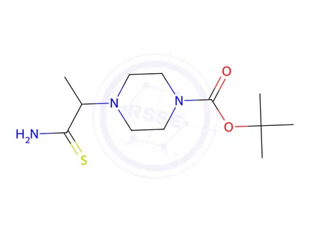 Chemical structure of Tert-butyl 4-(1-carbamothioylethyl)piperazine-1-carboxylate