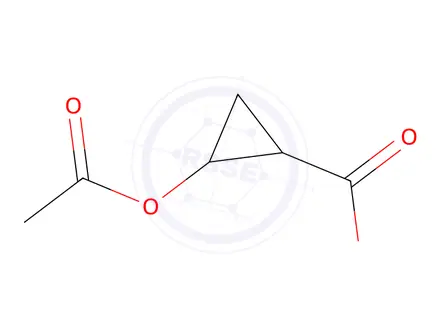 Chemical structure of 2-Acetoxycyclopropanecarboxylic acid