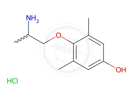 Chemical structure of 4-Hydroxy Mexiletine Hydrochloride