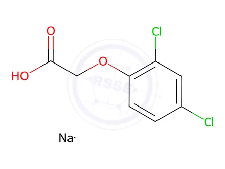 Chemical structure of 2,4-D Sodium salt