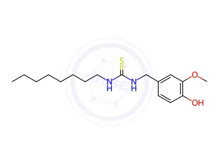 Chemical structure of N-Octyl-N'-vanillyl thiourea, 98%