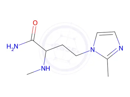 Chemical structure of 4-(2-Methyl-1h-imidazol-1-yl)-2-(methylamino)butanamide