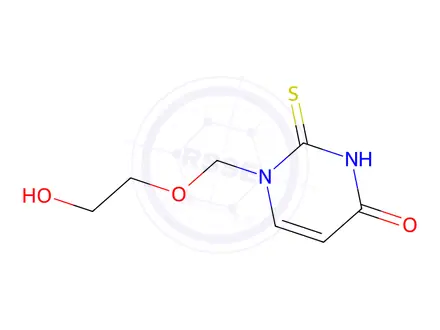 Chemical structure of 1-(2-HYDROXY-ETHOXYMETHYL)-2-THIOXO-2,3-DIHYDRO-1H-PYRIMIDIN-4-ONE