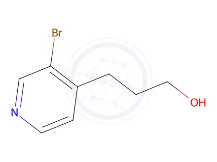 Chemical structure of 3-BROMO-4-(3-HYDROXYPROPYL)PYRIDINE