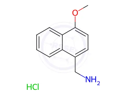 Chemical structure of (4-Methoxynaphthalen-1-yl)methanamine hydrochloride