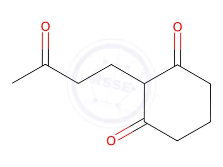 Chemical structure of 2-(3-oxobutyl)cyclohexane-1,3-dione