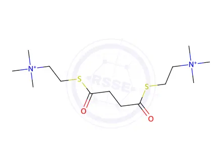 Chemical structure of succinyldithiocholine