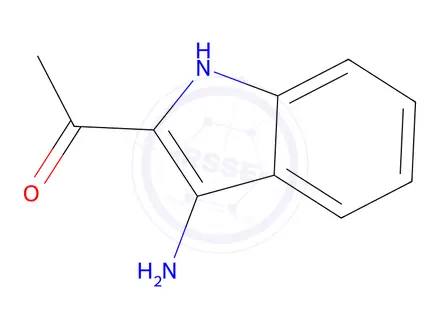 Chemical structure of 1-(3-Amino-1H-indol-2-yl)ethanone