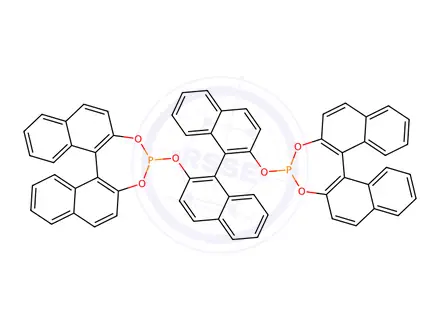 Chemical structure of (11bS,11′bS)-4,4′-[(1R)-[1,1′-Binaphthalene]-2,2′-diylbis(oxy)]bis[dinaphtho[2,1-d:1′,2′-f][1,3,2]dioxaphosphepin]