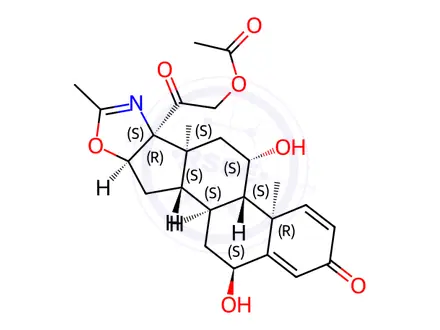 Chemical structure of 6β-Hydroxy Deflazacort