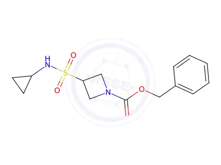 Chemical structure of Benzyl 3-(N-cyclopropylsulfamoyl)azetidine-1-carboxylate