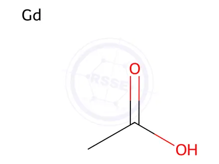 Chemical structure of Acetic acid Gadolinium
