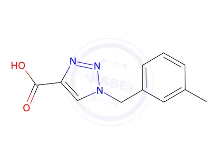 Chemical structure of 1-[(3-methylphenyl)methyl]-1h-1,2,3-triazole-4-carboxylic acid