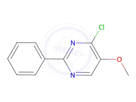 Chemical structure of 4-chloro-5-methoxy-2-phenylpyrimidine