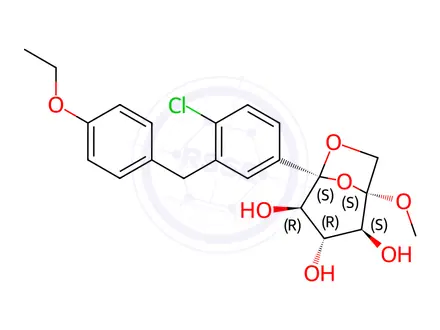 Chemical structure of Ertugliflozin Impurity 89